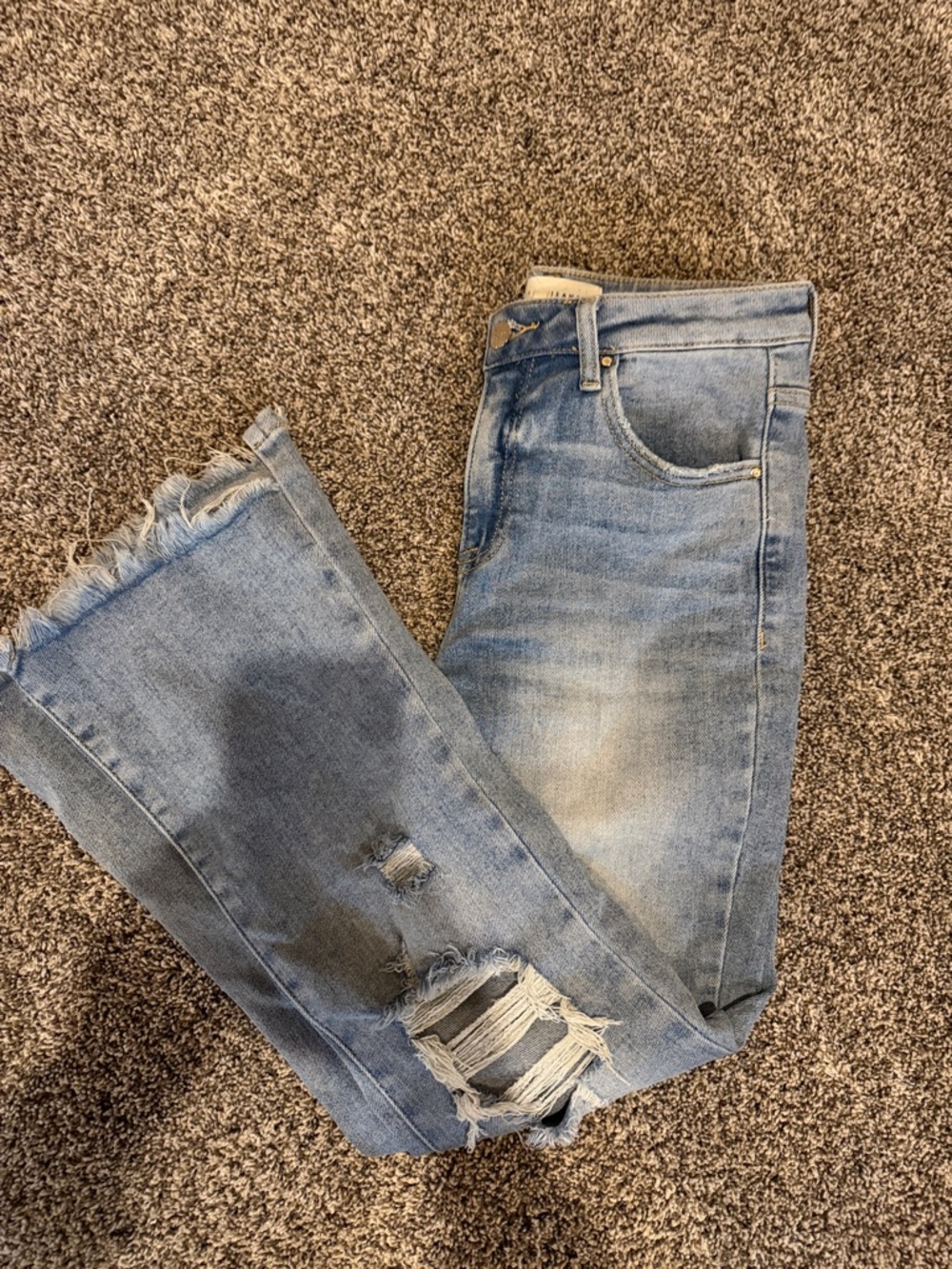 Risen Light Blue Distressed Jeans
